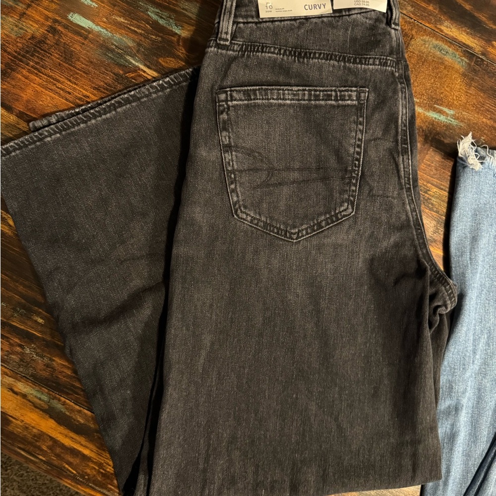 American Eagle Outfitters Black Flare Jeans